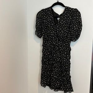 Astr Clarice Shirred Bottom Mini Dress